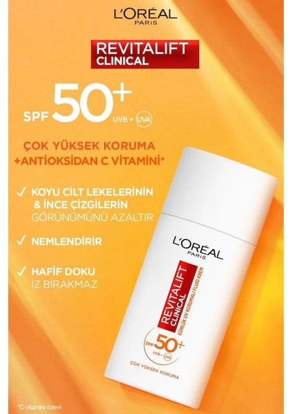 L'Oréal Paris Loreal Yüksek Güneş Korumalı C Vitamin Güneş Kremi Serum Göz Kremi Seti