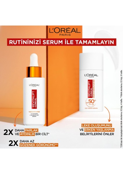 L'Oréal Paris Loreal Yüksek Güneş Korumalı C Vitamin Güneş Kremi Serum Göz Kremi Seti