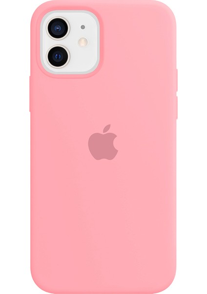 Hangsm Apple iPhone 11 Logolu Lansman Silikon Kılıf - Açık Pembe