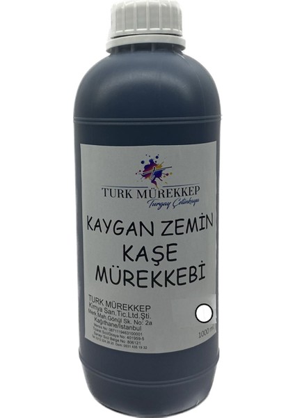 Kaygan Zemin Kaşe Mürekkebi Beyaz 1000 Ml.