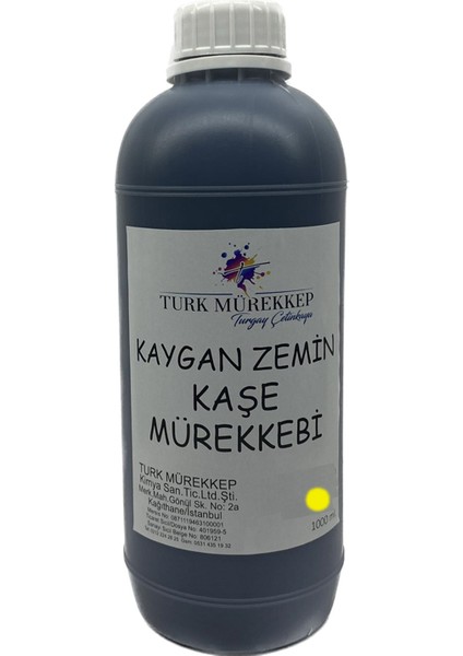 Kaygan Zemin Kaşe Mürekkebi Sarı 1000 Ml.
