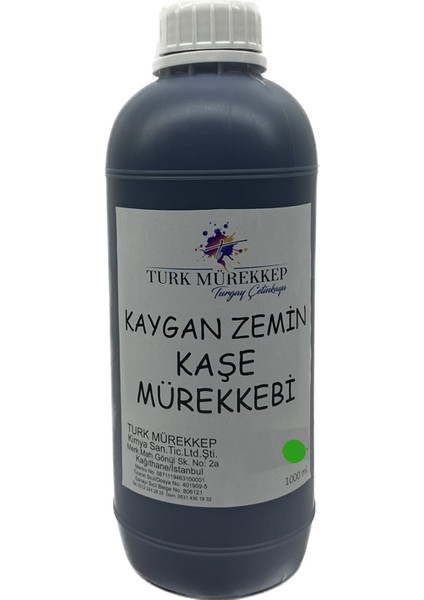 Kaygan Zemin Kaşe Mürekkebi Yeşil 1000 Ml.