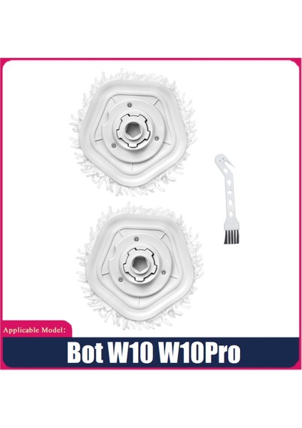 Takım Bot W10 W10PRO Elektrikli Süpürge Ayrılabilir Parantez Paspas Bezi Ev Yedek Aksesuarlar Kiti (Yurt Dışından)