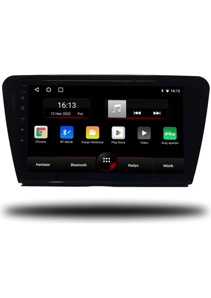 Avaydel Skoda Octavia Uyumlu Android Carplay Multimedya 2013-2020 8GB Ram + 128GB Hafıza