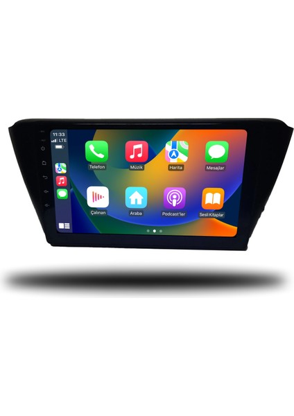 Avaydel Skoda Fabia Uyumlu Android Carplay Multimedya 2015-2020 4GB Ram + 32GB Hafıza