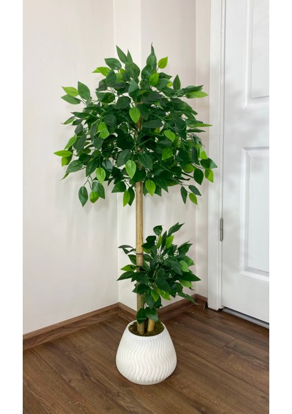 Yapay Benjamin Ağacı Bambu Gövdeli 125CM