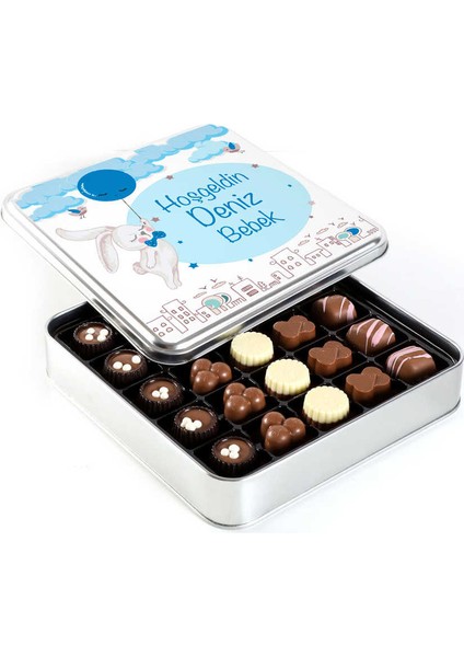 Erkek Bebek Hediyesi Special Çikolata (Metal Kutu)