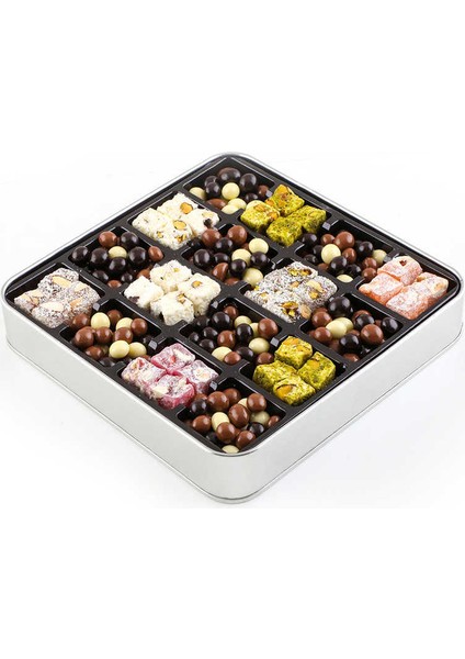 Kız Bebek Hediyesi Kahve Draje + Çifte Kavrulmuş Lokum (Metal Kutu) fiyatları