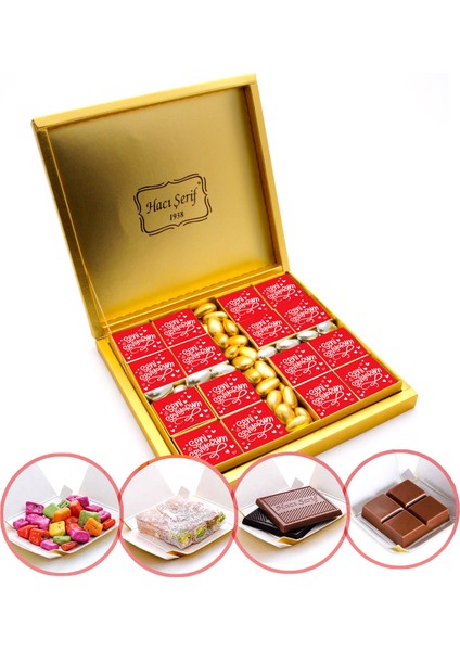 Sevgiliye Hediye 4 Farklı Lezzet + Draje (32li Paket)