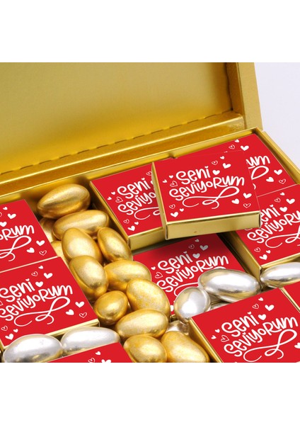 Sevgiliye Hediye 4 Farklı Lezzet + Draje (32li Paket)