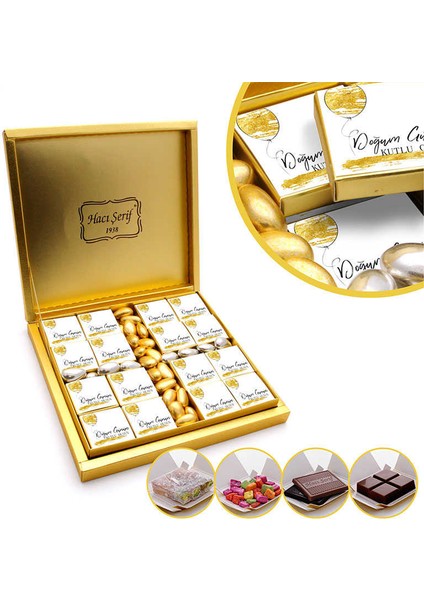 Doğum Günü 4 Farklı Lezzet + Draje (32LI Paket)