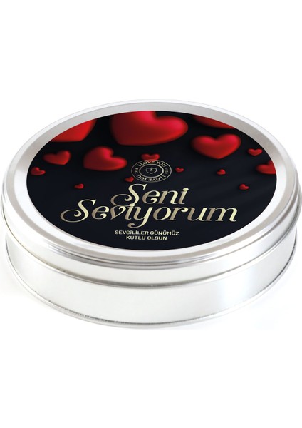 Sevgililer Günü Hediyesi Karışık Special Truffle Çikolata (Yuvarlak Metal Kutu) - Siyah fiyatları