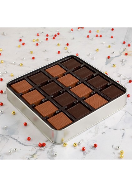 Sevgililer Günü Hediyesi 64 Adet Madlen Çikolata (Metal Kutu) - Siyah fiyatları