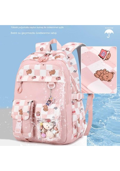 Su Geçirmez Sevimli Moda Büyük Kapasiteli Öğrenci Okul Çantası (Yurt Dışından) fırsatları
