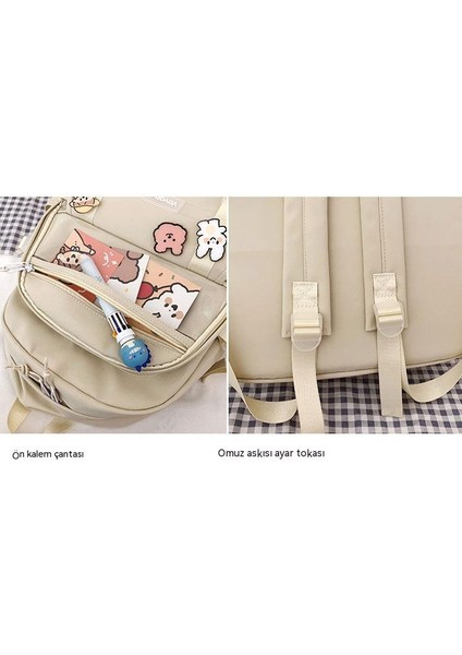 Sevimli Gündelik Moda Büyük Kapasiteli Öğrenci Okul Çantası (Yurt Dışından) modelleri