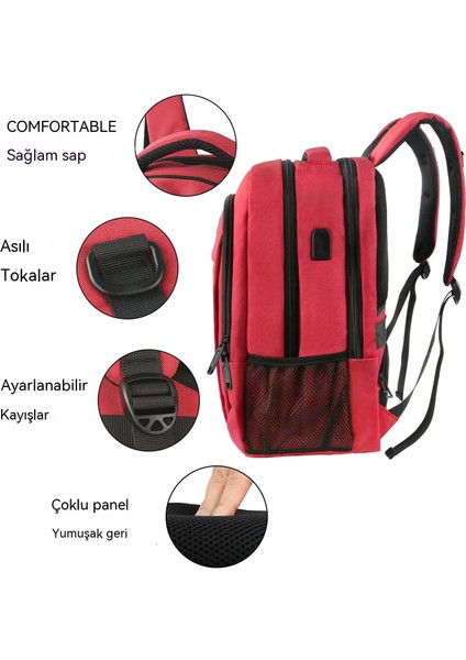 Gündelik Kullanışlı USB Büyük Kapasiteli Sırt Çantası (Yurt Dışından) fırsatları