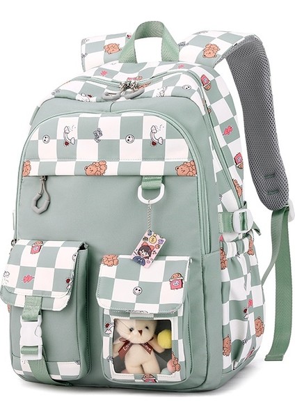 Karikatür Sevimli Gündelik Öğrenci Okul Çantası (Yurt Dışından)