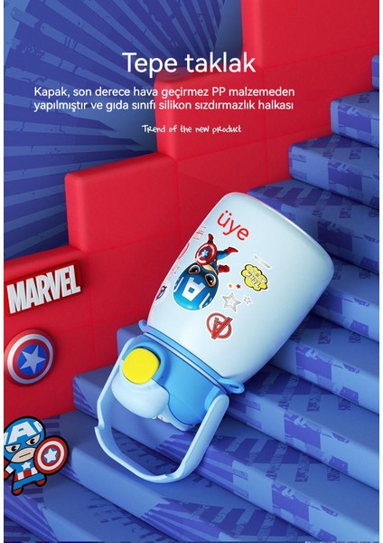 Çocuk Öğrenci Büyük Kapasiteli Damlatmaz Bardak Termos (Yurt Dışından) fiyatları
