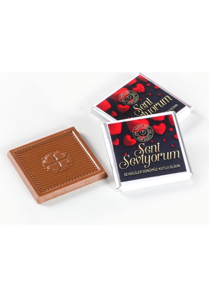 Sevgililer Günü Hediyesi 32 Adet Madlen Çikolata Metal Kutu - Siyah fiyatları