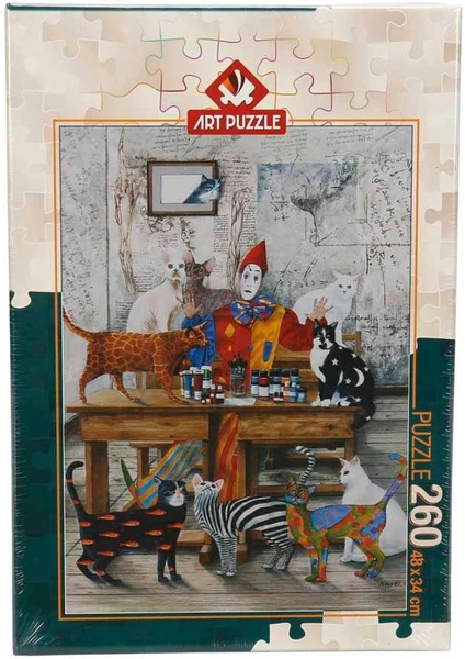 Puzzle Renkli Kediler 260 Parça Puzzle