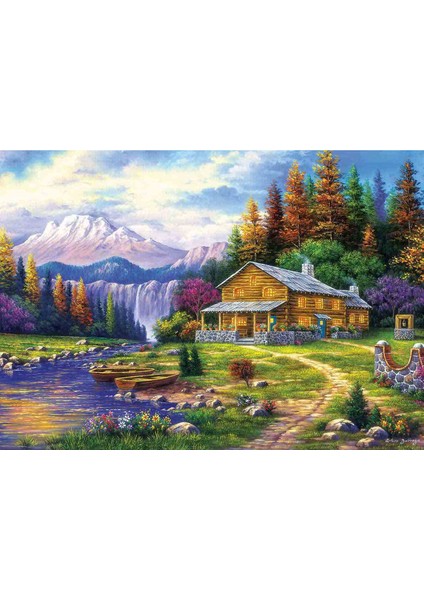 1000 Parça Puzzle : Dağlarda Günbatımı 48 x 68 4230