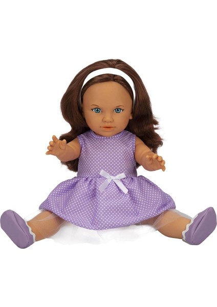 Tina Classic Bebek 45 cm - Mor Elbiseli
