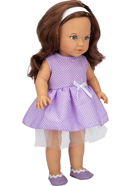 Tina Classic Bebek 45 cm - Mor Elbiseli