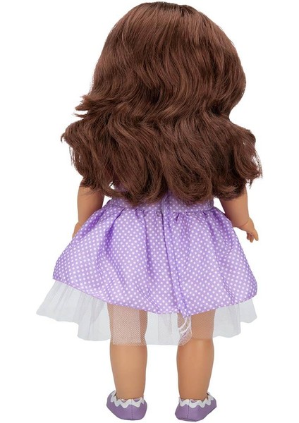 Tina Classic Bebek 45 cm - Mor Elbiseli