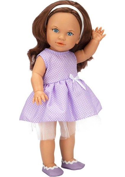 Tina Classic Bebek 45 cm - Mor Elbiseli