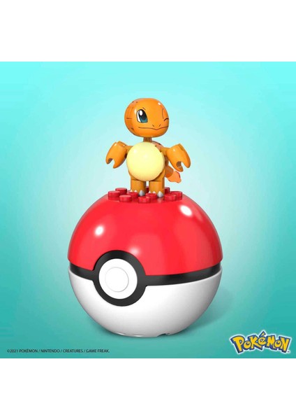 Mega Pokemon - Yap ve Oyna Figürler Poke Ball Serisi GFC85 - Charmender