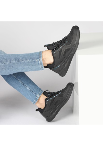 26666 Siyah Mavi Comfort Casual Erkek Günlük Spor Ayakkabısı modelleri