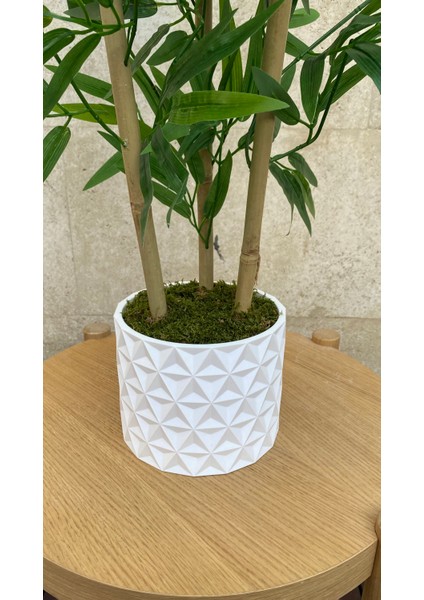 110 cm Yapay Bambu Ağacı Beton Tasarım Saksı fiyatları