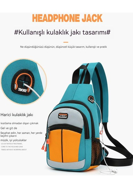 Büyük Kapasiteli El Çantası, Tek Omuz, Çapraz Askı, Çift Omuz, Çok Fonksiyonlu, Oxford Kumaş, Açık Hava Öğrenci Göğüs Çantası (Yurt Dışından) modelleri