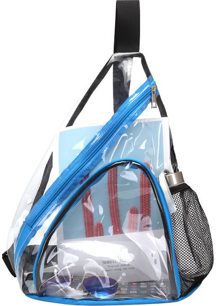 Şeffaf Pvc Su Geçirmez Messenger Çanta, Günlük Göğüs Çantası, Spor Seyahat Omuz Çantası (Yurt Dışından)