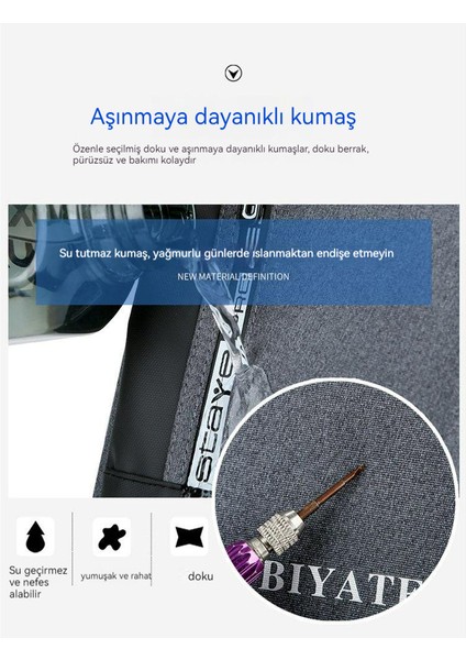 Erkek Göğüs Çantası, Çok Fonksiyonlu Messenger Çanta, Açık Hava Eğlence Seyahat Omuz Çantası, Çok Katmanlı Büyük Kapasiteli Sırt Çantası (Yurt Dışından)