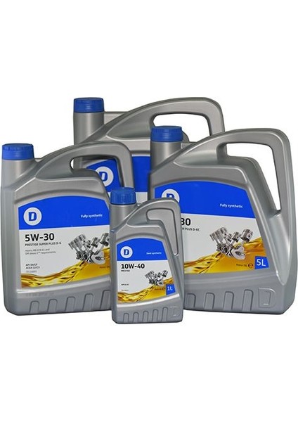 Motor Yagı D Prestıge Plus D-F 5W30 Sl/cf Benzın Dızel - Oem Onay Ford WSS-M2C-913-A/B/C/D. Fiat 9.55535-G1. Renault Rn 0700. Iveco 18-1811 10.5lt. Delphı CEL10003 Oem
