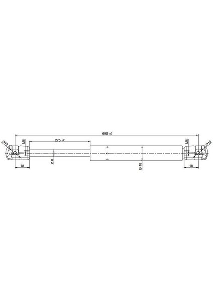Bagaj Amortısoru Vaneo 414 02-04 Kraftvoll 09010086 Oem