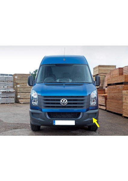 VW Crafter 2006-2013 Ön Tampon Sol Sis Farı Kapağı 2E0807675A