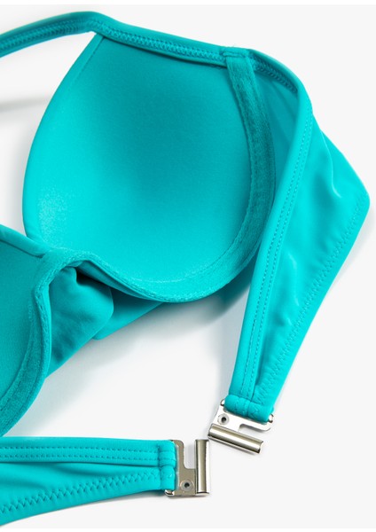 Push Up Bikini Üstü Boyundan Bağlamalı