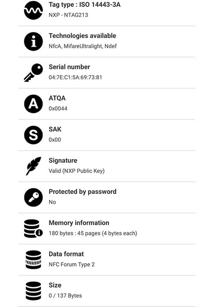 Metal Üstü Nfc Etiket NTAG213 - Rfgate 50X50 mm 5 Adet