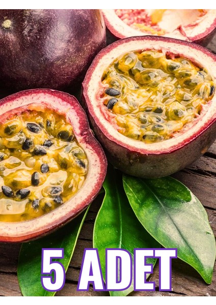 Çarkıfelek Meyvesi 5 Adet Orta Boy Pasiflora Aşk Tutku Meyvesi Passion Fruit
