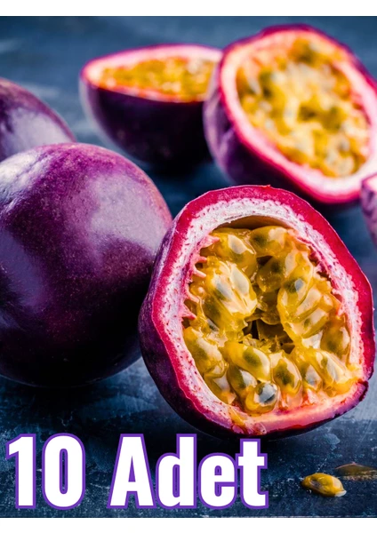 Çarkıfelek Meyvesi 10 Adet Orta Boy pasiflora, passion fruit, passiflora