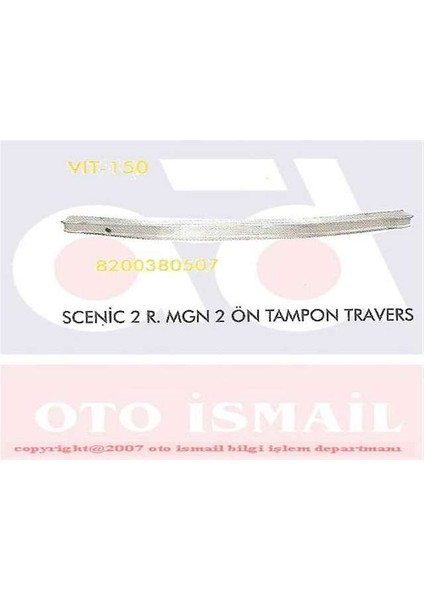 Tampon Demırı On Orta Uzun Megane Iı Vıtesse 150 Oem - 8200534784