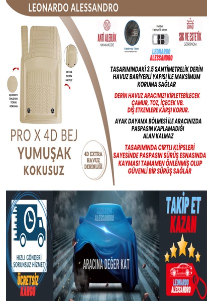 Toyota Urban Cruiser 2010 Model Pro x 4d Havuzlu Bej Paspas