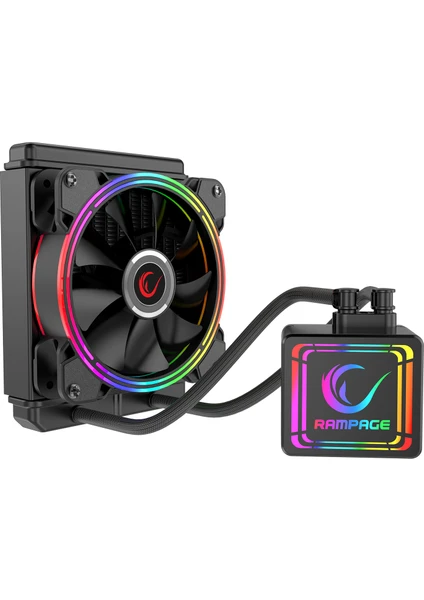 AQUA120-RGB 42.5 CFM 2000RPM 12cm AMD/Intel LGA1200 Uyumlu S-RGB 120mm Su Soğutmalı CPU Fan