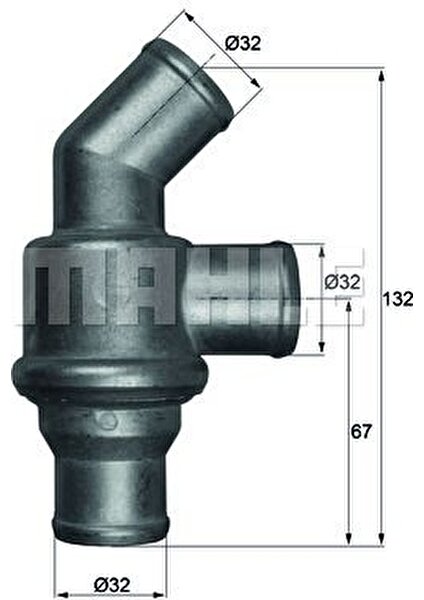 Termostat Bmw E21 E30 E12 E28 M10 Mahle TH16.80 Oem