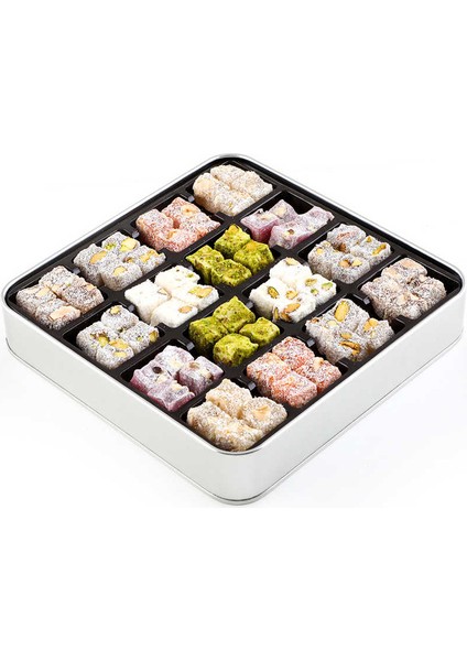 Kız Bebek Hediyesi Karışık Çifte Kavrulmuş Lokum (Metal Kutu) fiyatları