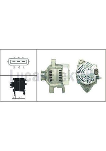 Alternator 12V 70A Denso Tıp Corolla Vıı 1.6ı Corona Vı 1.6ı Carına E 1.5ı Celıca Vı 1.8 Lucas LEA0189 Oem