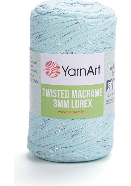 Twısted Macrame 3 mm Lurex - Makrome El Örgü Ipi - 775