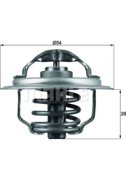 Termostat 87C Golf V-Vı-Plus-Jetta Iıı-Passat-Tıguan-A3-A6-Leon 2.0tdı Bma Bkp Bkp-Bkd-Cbab-Cbda Mahle TX111.87D Oem